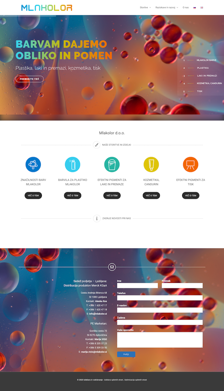 Izdelava spletnih strani Mlakolor