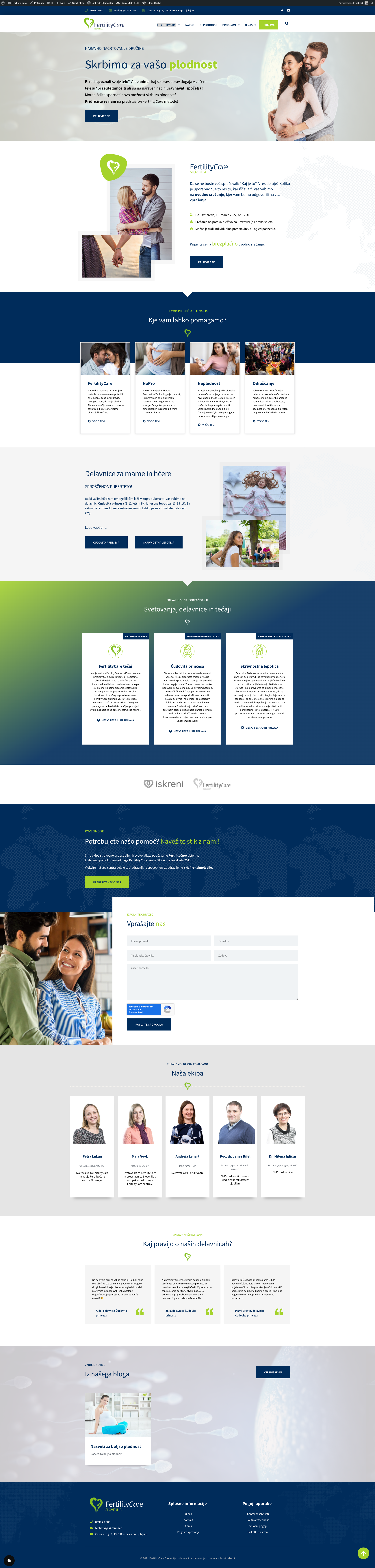 Spletne Strani 39 FERTILITYCARE